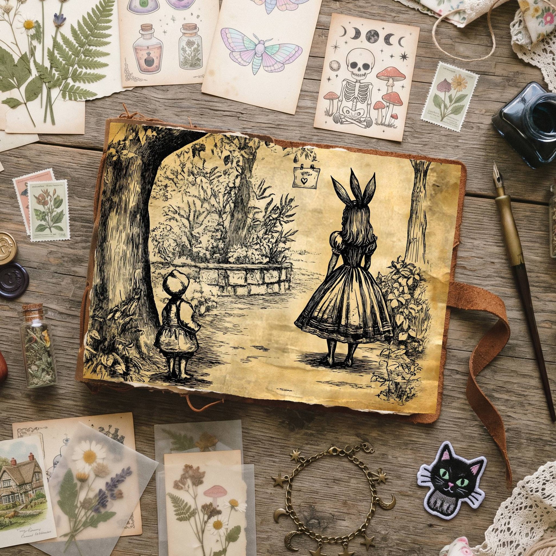 Alice In Wonderland Digital Papers