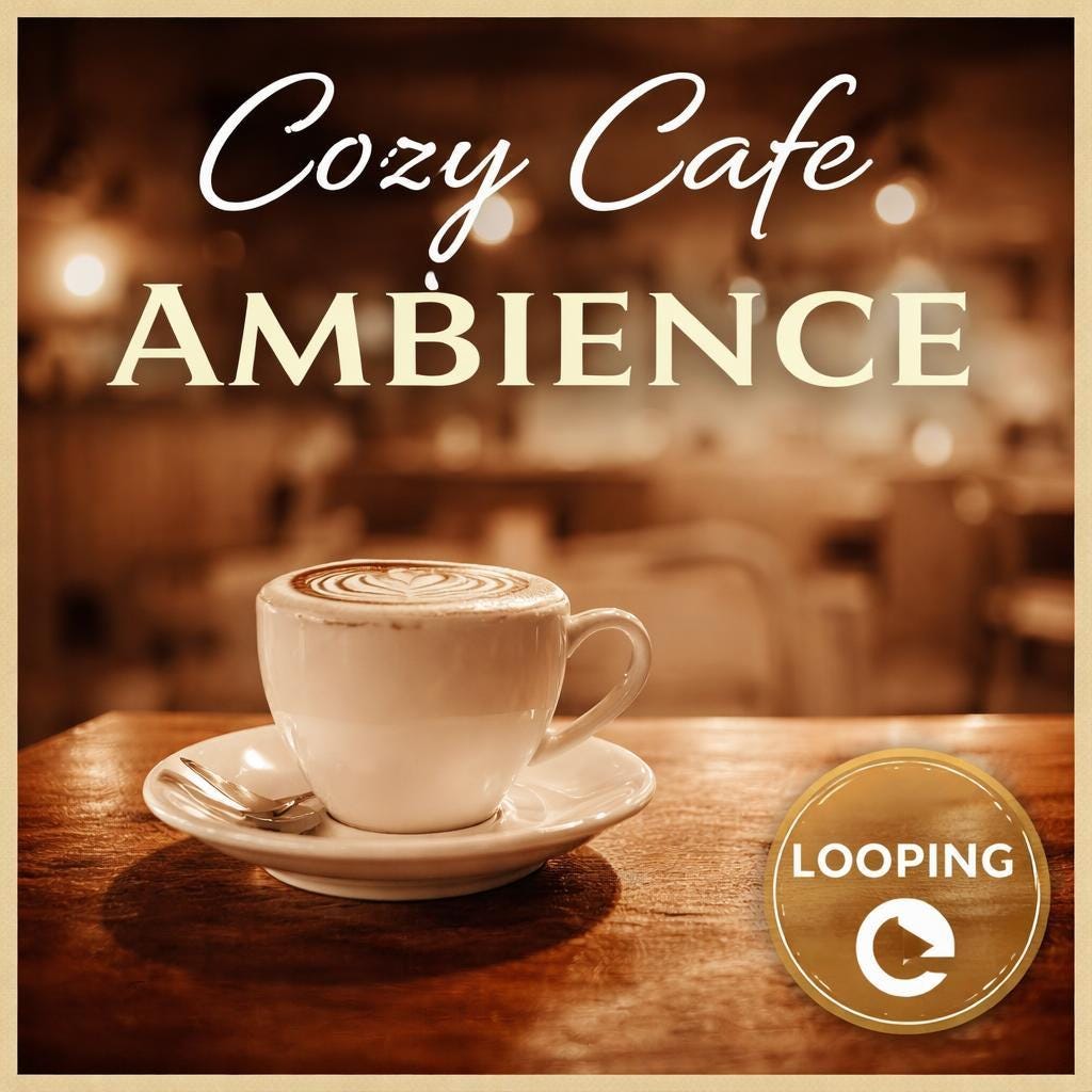 Coffee shop latte loop video | Cozy cafe ambience, lofi background, animated backdrop | Relax, study, streaming