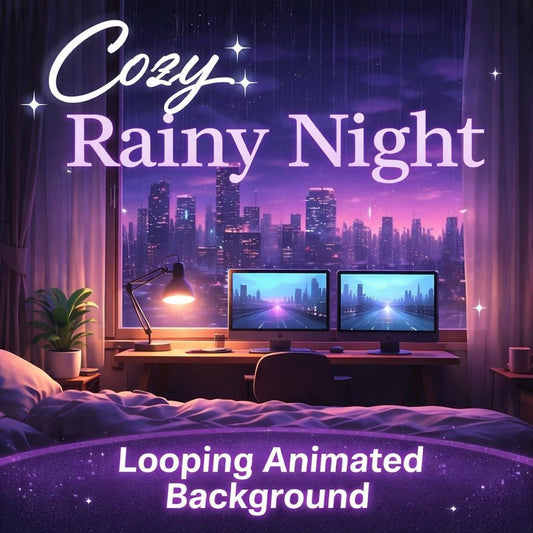 Cyberpunk City Rain Background | Neon cityscape loop, cozy ambience video | Desktop, streaming, sci‑fi scenes