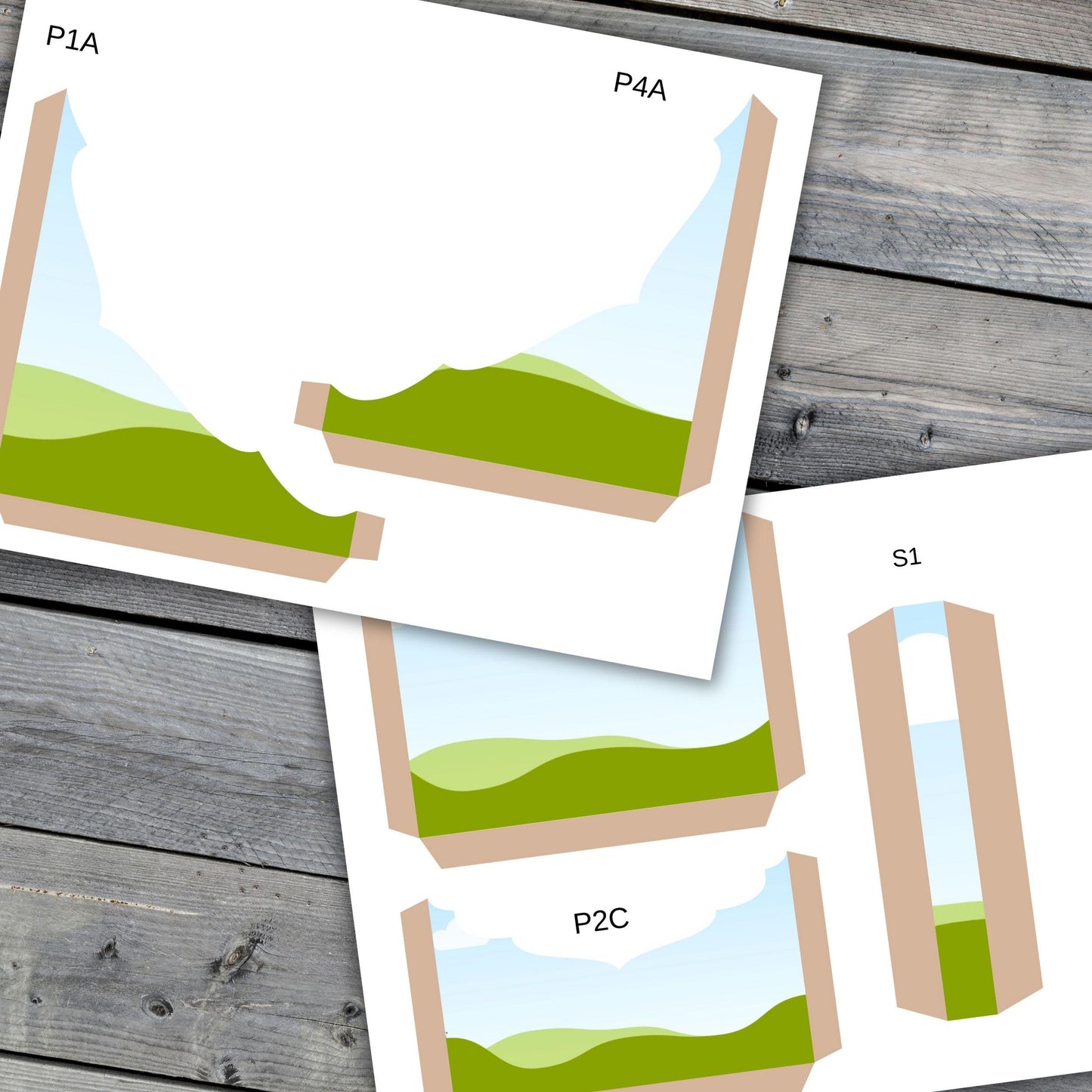 Canva Junk Journal Template - Canva Frame Folio Kit Template - Custom Junk Journal Folio - Digital Folding Folio Folder Kit, Commercial Use