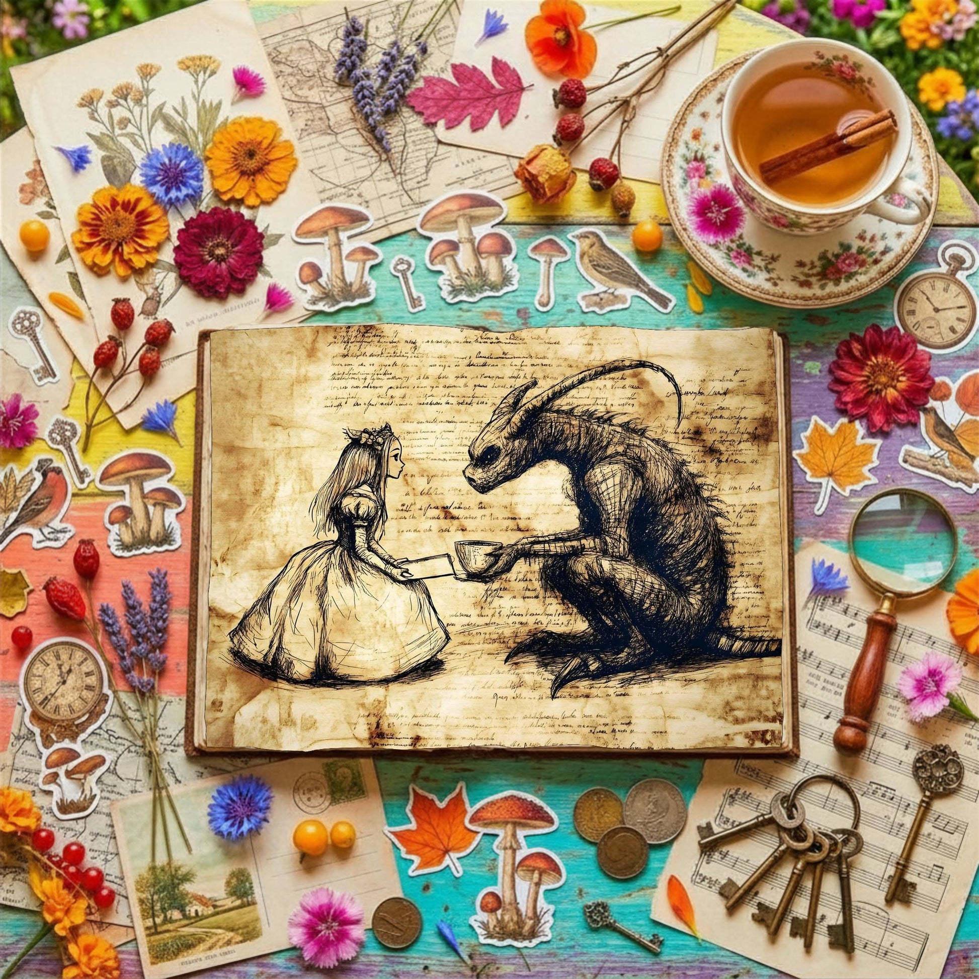 Alice In Wonderland Digital Papers