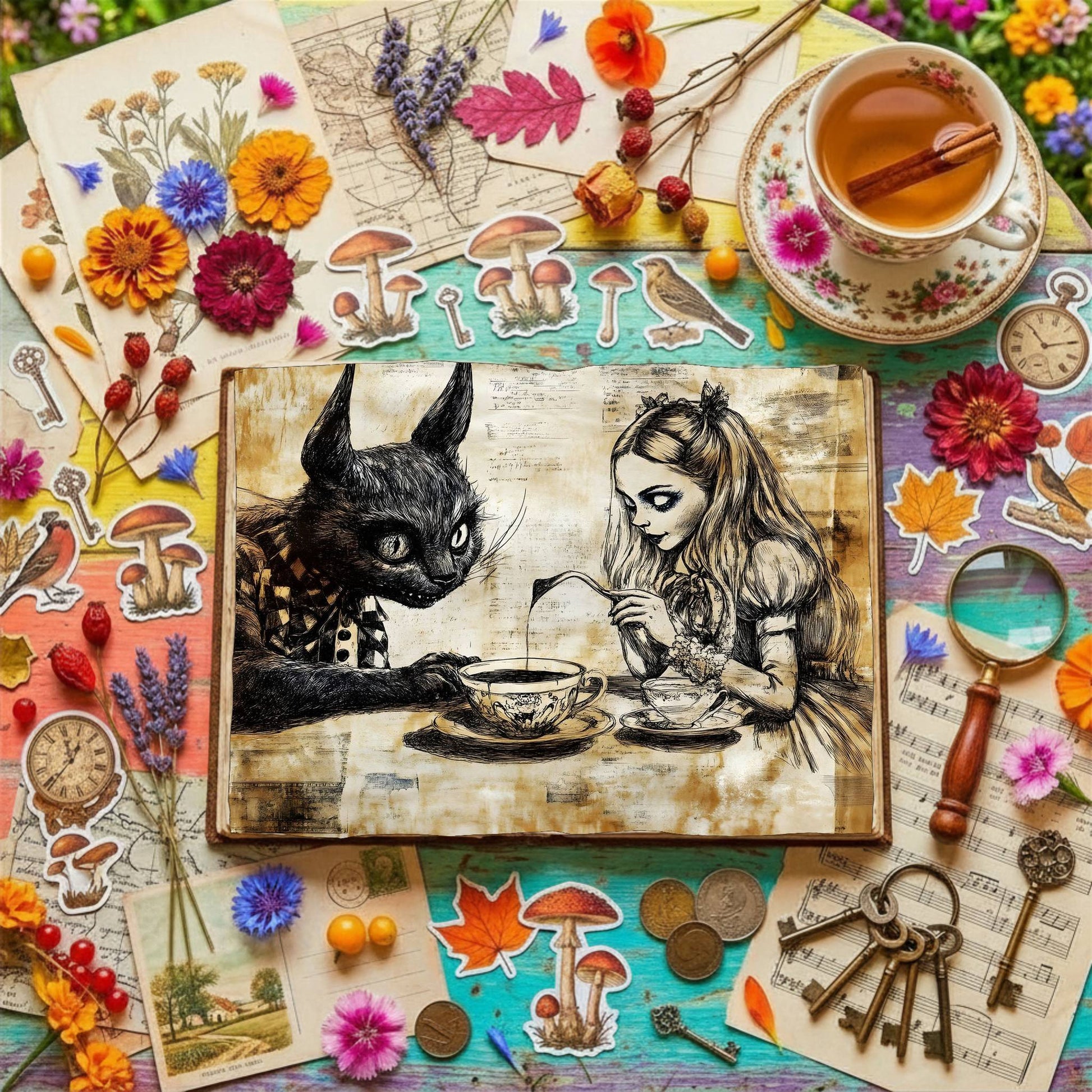 Alice In Wonderland Digital Papers