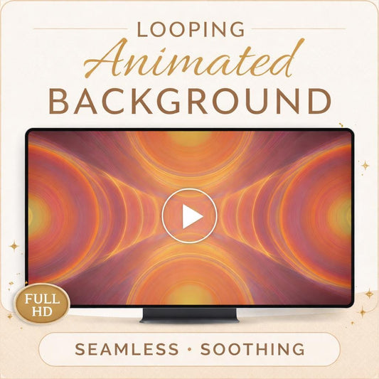 Animated Background Loop | Sunset Tunnel Seamless Video | Abstract Motion Backdrop for Streams, Edits, VJ, Social Media