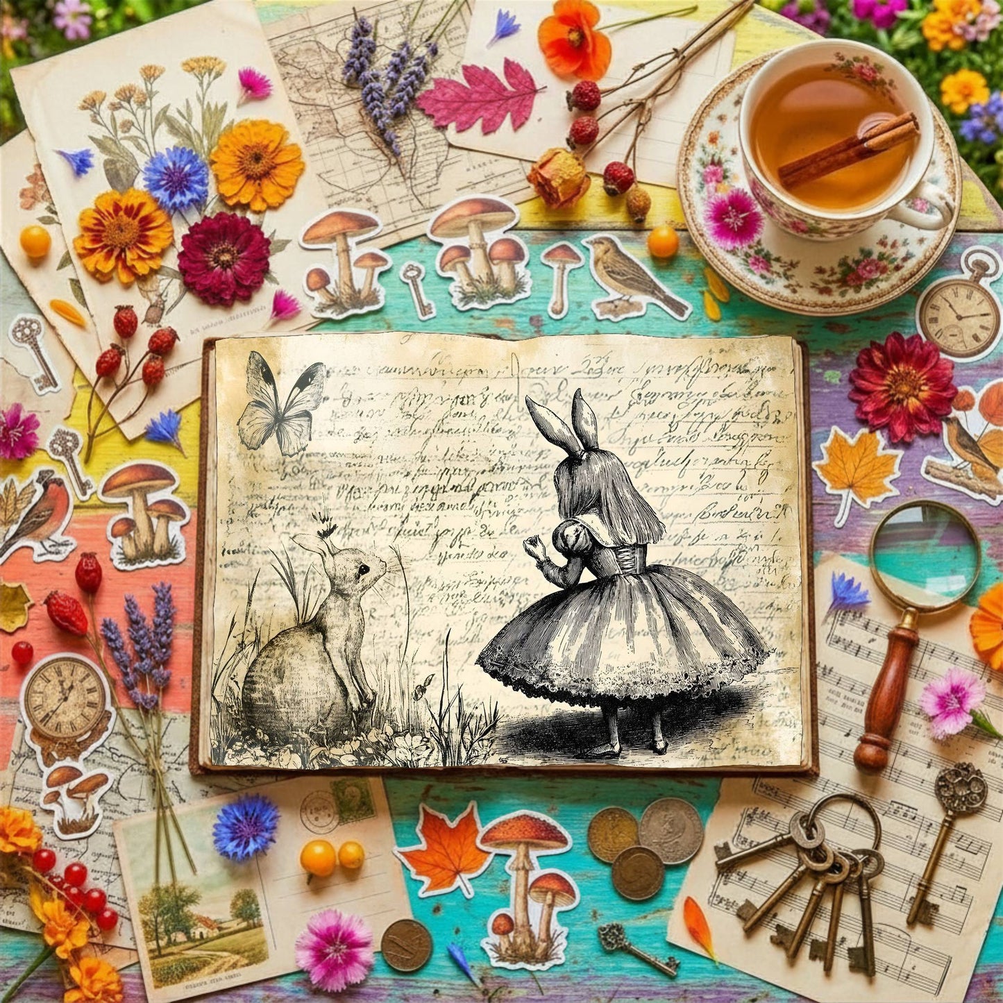 Alice In Wonderland Digital Papers