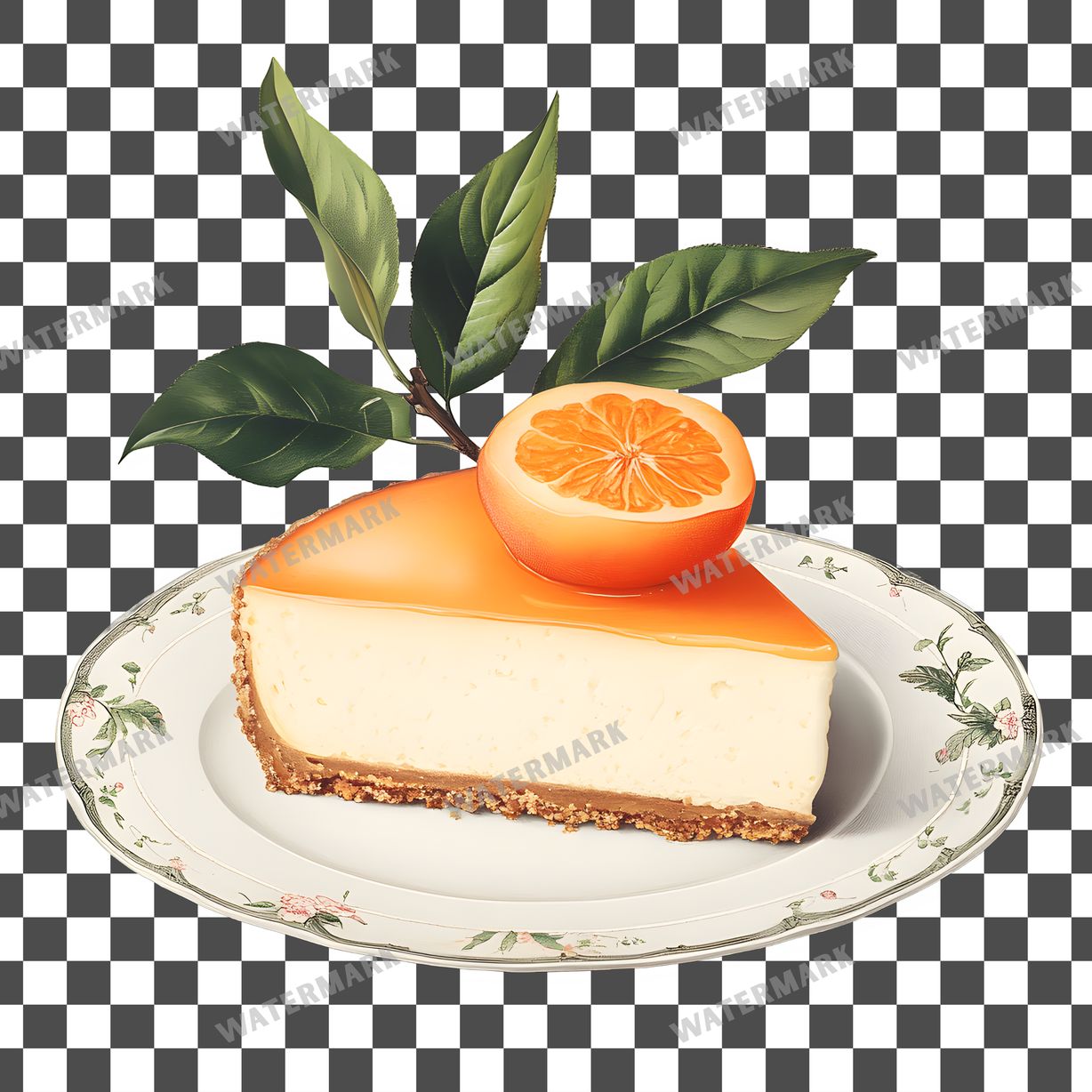 Apricot Chees Vintage Style Clipart Pngs