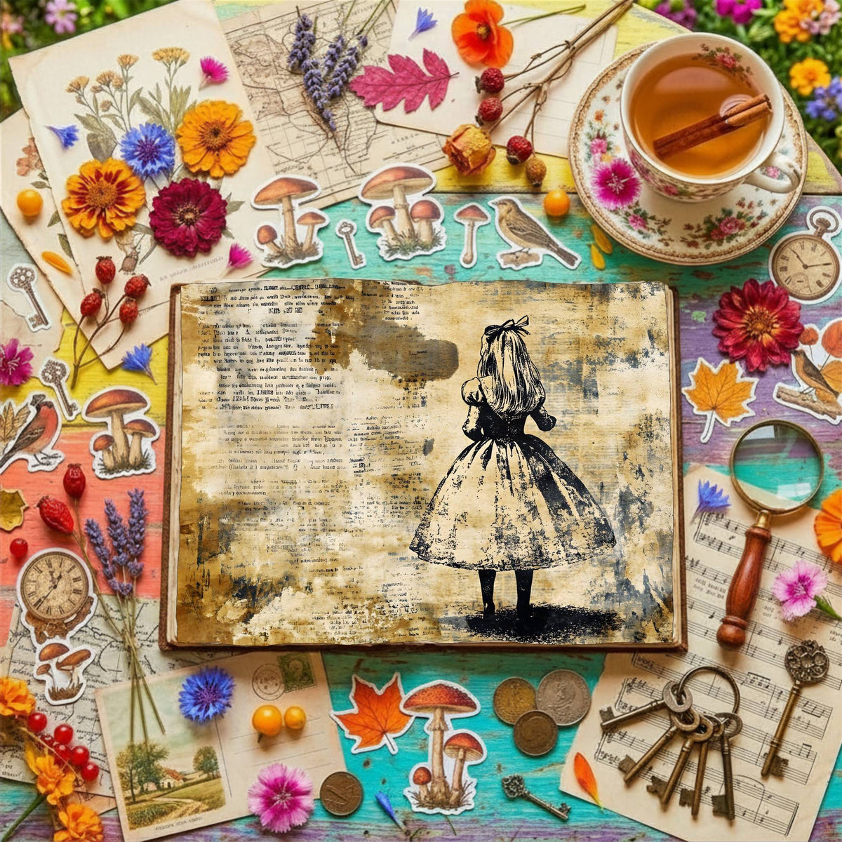 Alice In Wonderland Digital Papers