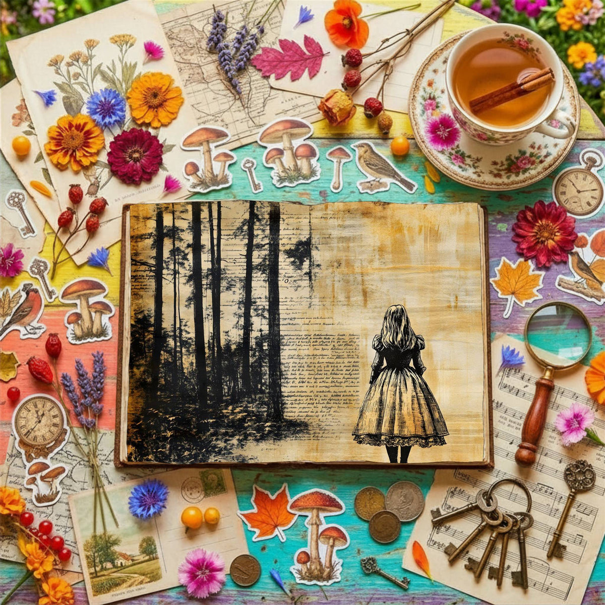 Alice In Wonderland Digital Papers