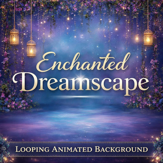 Animated Fairy Garden Background | Enchanted Lantern Loop Video | Nature Aesthetic for Celestial & Space Scenes