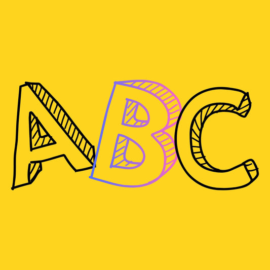 CANVA Doodle Letters - Drag and Drop Frames - Groovy Retro Doodle Fillable Alphabet Font Letters PNG Canva Frame Alphaset Doodle Templates
