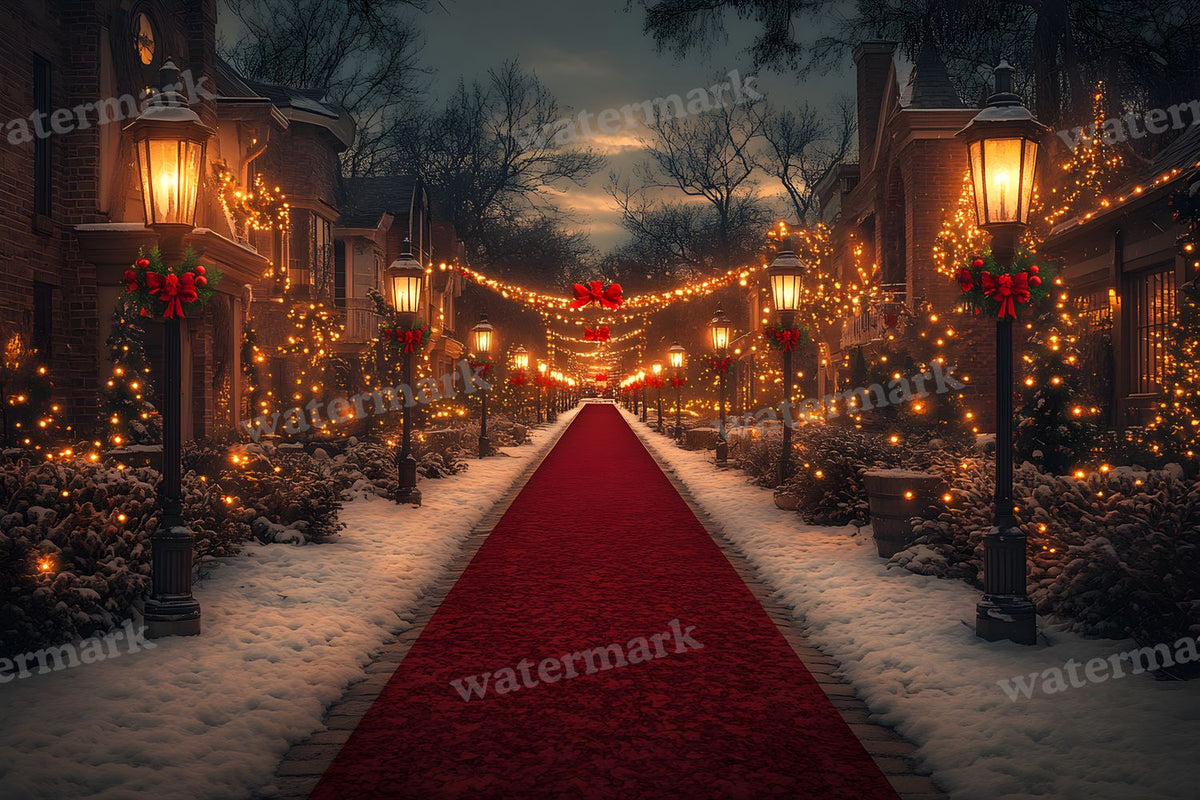 Christmas Outdoor Scene Backdrop Images