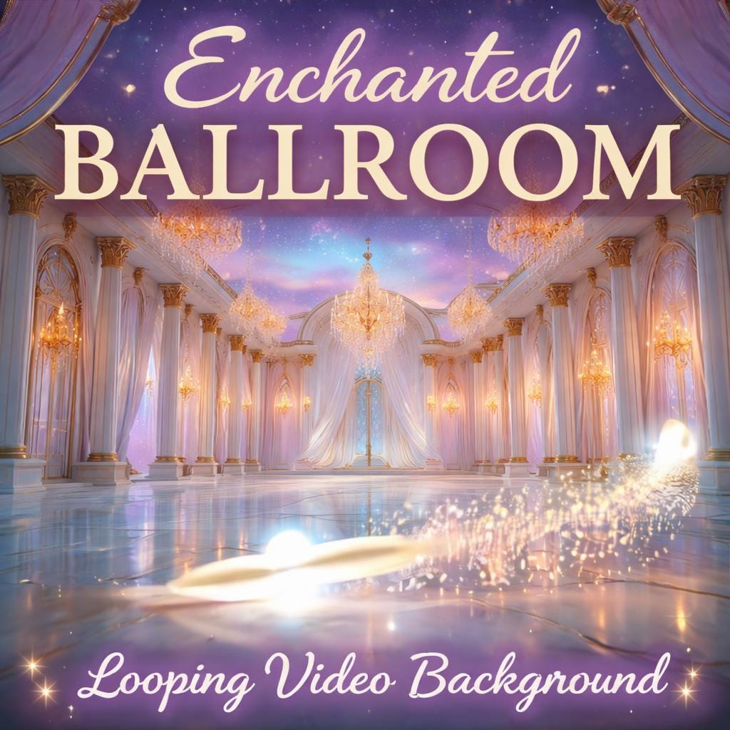 Enchanted Palace Sparkle Video looping animated video background, still frame 2