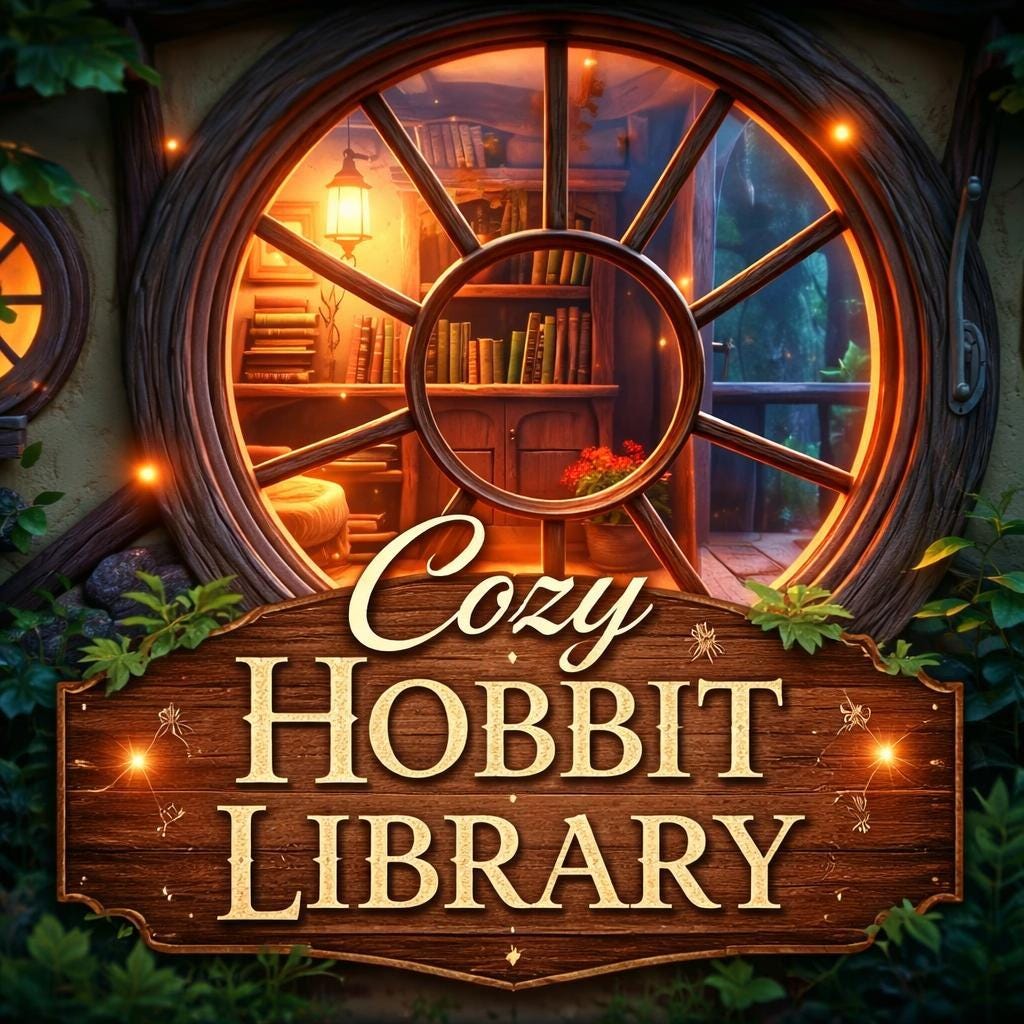 Hobbit house background loop | cozy ambience, lofi animated window scene | relaxing motion video for streams & study