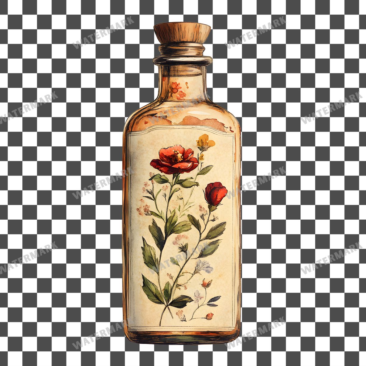 Apothecary Vintage Style Clipart Pngs