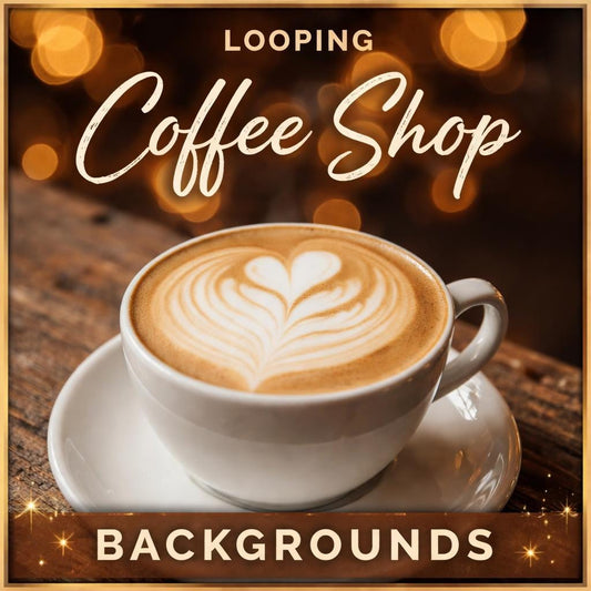 Coffee latte art loop video | Cozy cafe ambience, lofi animated backdrop | Background for streams, YouTube, study, shop displays