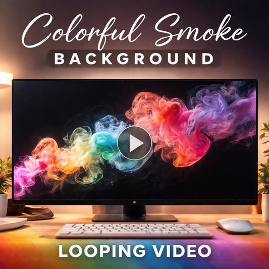 Animated Background Smoke Loop | Colorful Seamless Video Background | Animation Loop for Edits, Streams, Overlays