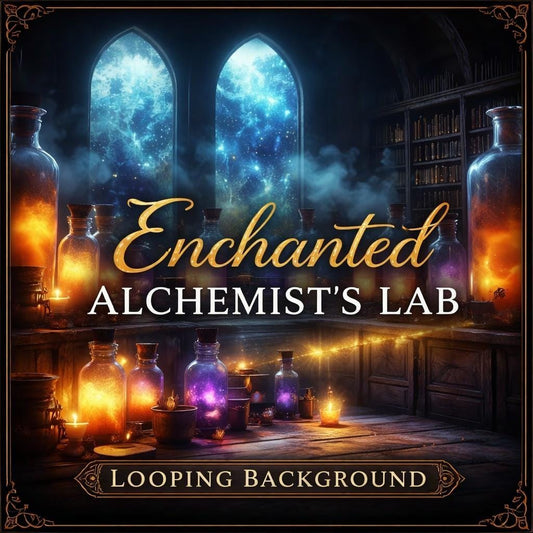 Witchcore animated background | Potion lab loop video, seamless video background | Fantasy magic overlays, streams, VTubers