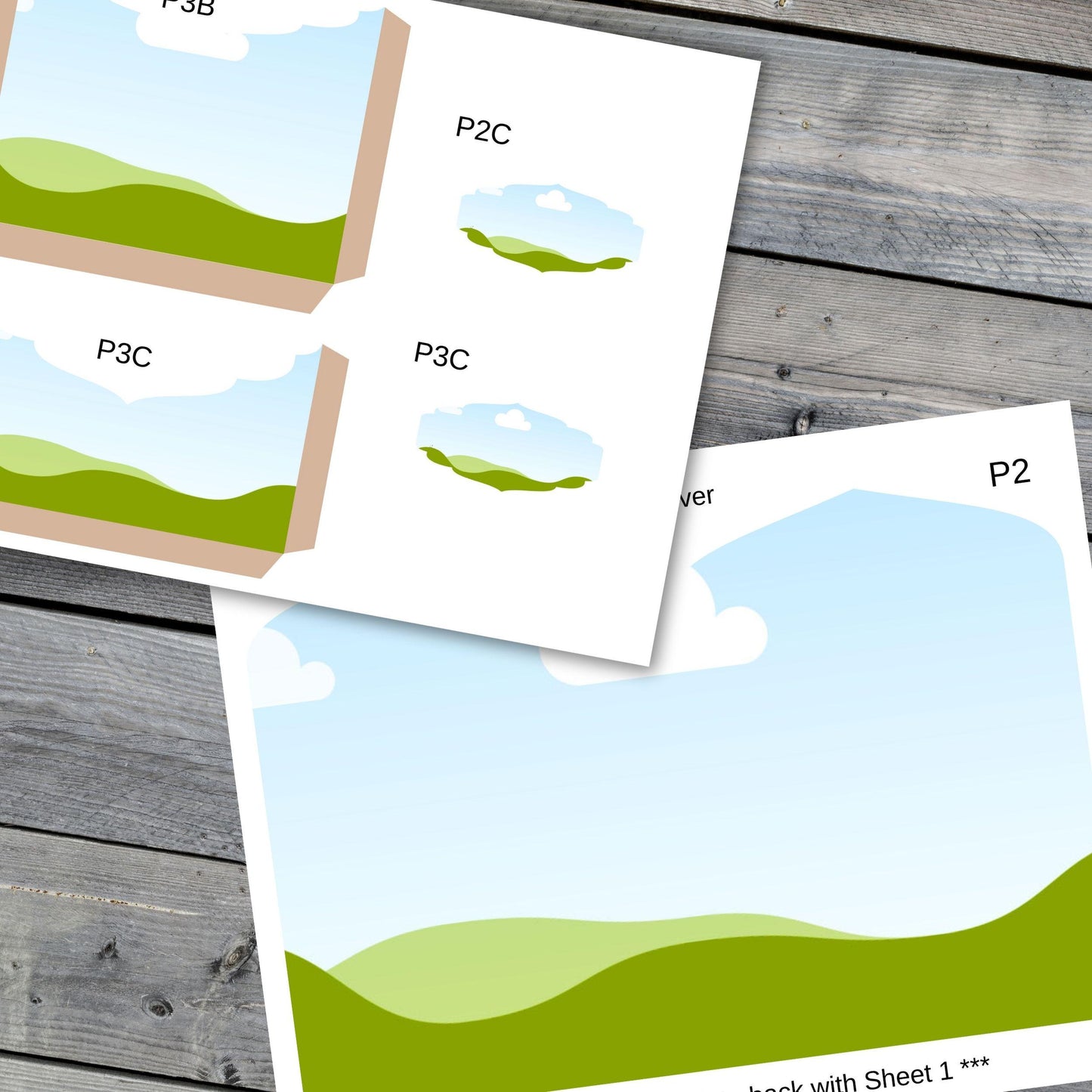 Canva Junk Journal Template - Canva Frame Folio Kit Template - Custom Junk Journal Folio - Digital Folding Folio Folder Kit, Commercial Use