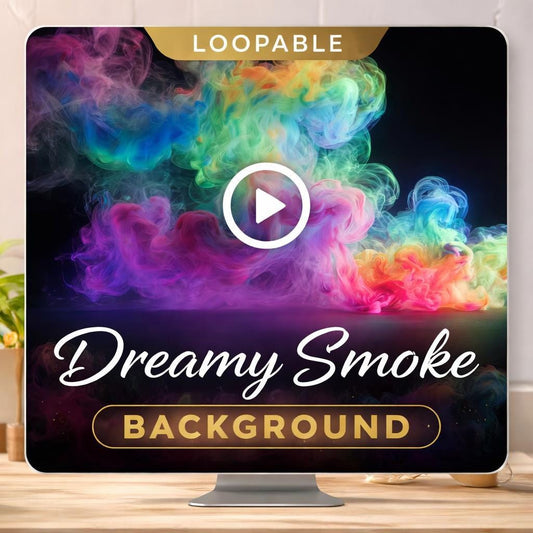 Colorful Ink Smoke Loop Video | Abstract Seamless Background | Animated Backdrop for OBS, Streams, Video Projects