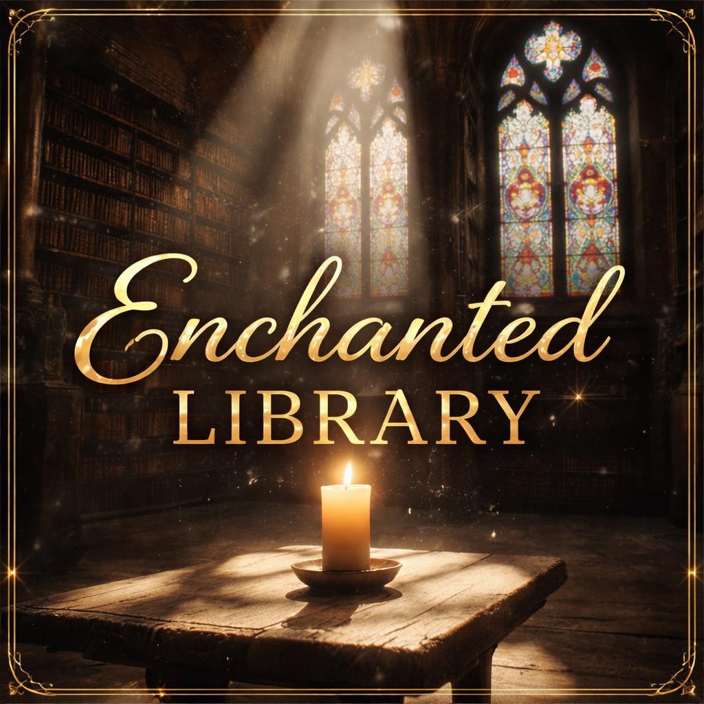 Animated medieval library background | cozy candle loop video | lofi study, reading, ambience