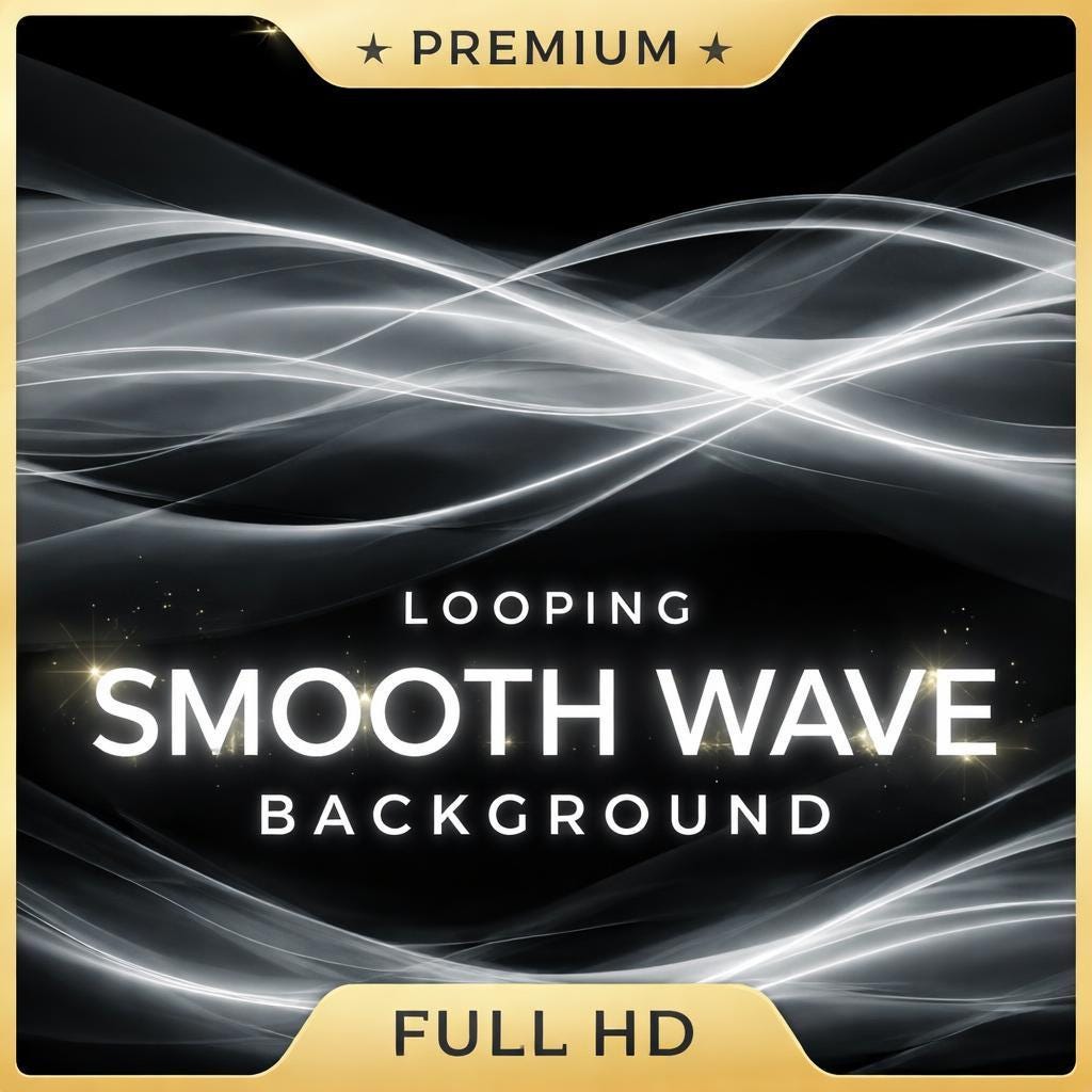 Ocean Loop Video | Abstract Wave Background Animation | Calming Seamless Animated Loop for Video Projects