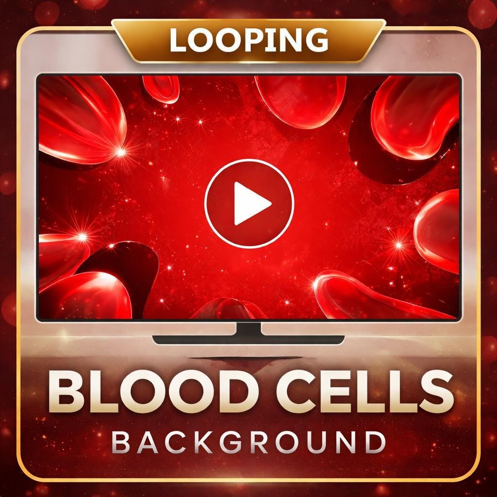 Red Sparkle Background Loop | Abstract Seamless Animated Video | Red Video Background for Events, YouTube, Stream, VJ