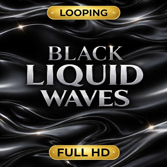 Black Liquid Metal Animated Background Loop | Seamless Abstract Metal Texture | Video Background for Edits, VJ, Motion Design