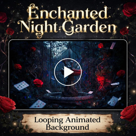 Gothic background dark rose garden loop | Vampire aesthetic nature backdrop | Animated dark video for overlays, streams, reels