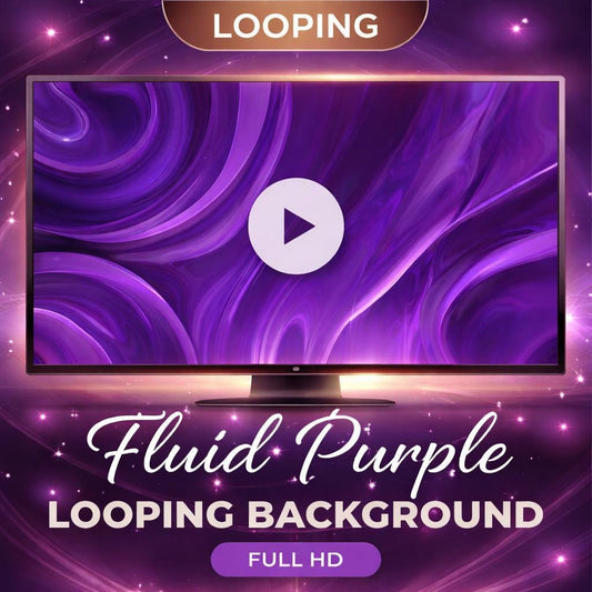 Purple Liquid Marble Loop Animation | Seamless Abstract Background | Animated Video Loop for Video Editing, Streaming, Social Med