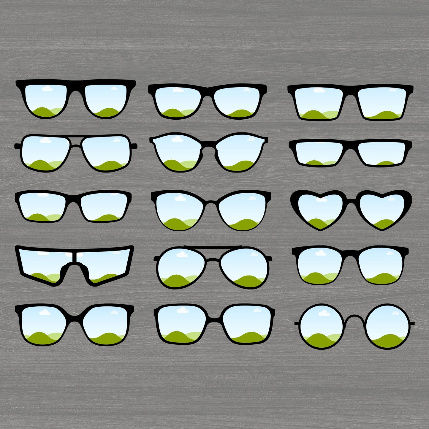 Make Your Own Sunglasses -  Canva Frame Drag and Drop Background - Editable CANVA Frames Template - Sublimation Designs - Sunglasses PNG
