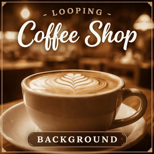 Coffee shop animated background loop | Cozy latte art, lofi cafe ambience | Video for streams, YouTube, décor displays