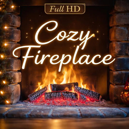 Fireplace Loop Video | Cozy animated background, lofi ambience, fire & smoke | Relax, study, stream, screensaver download
