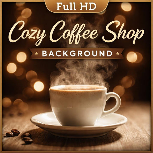 Steaming Coffee Cup Loop Video | Cozy cafe ambience, lofi animated background | Relaxing steaming video for streams and study