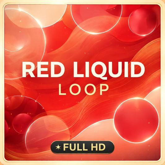 Abstract Red Waves Loop Video | Seamless animated background, calming ocean, sea waves, red video, waves loop for video projects