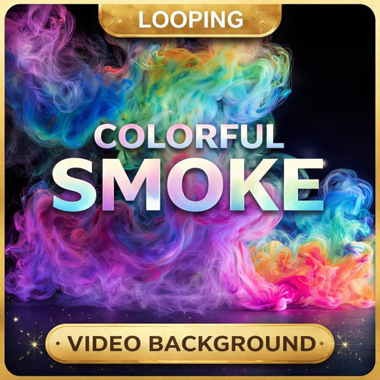 Colorful Ink Smoke Loop Video | Abstract Seamless Background | Animated Backdrop for OBS, Streams, Video Projects