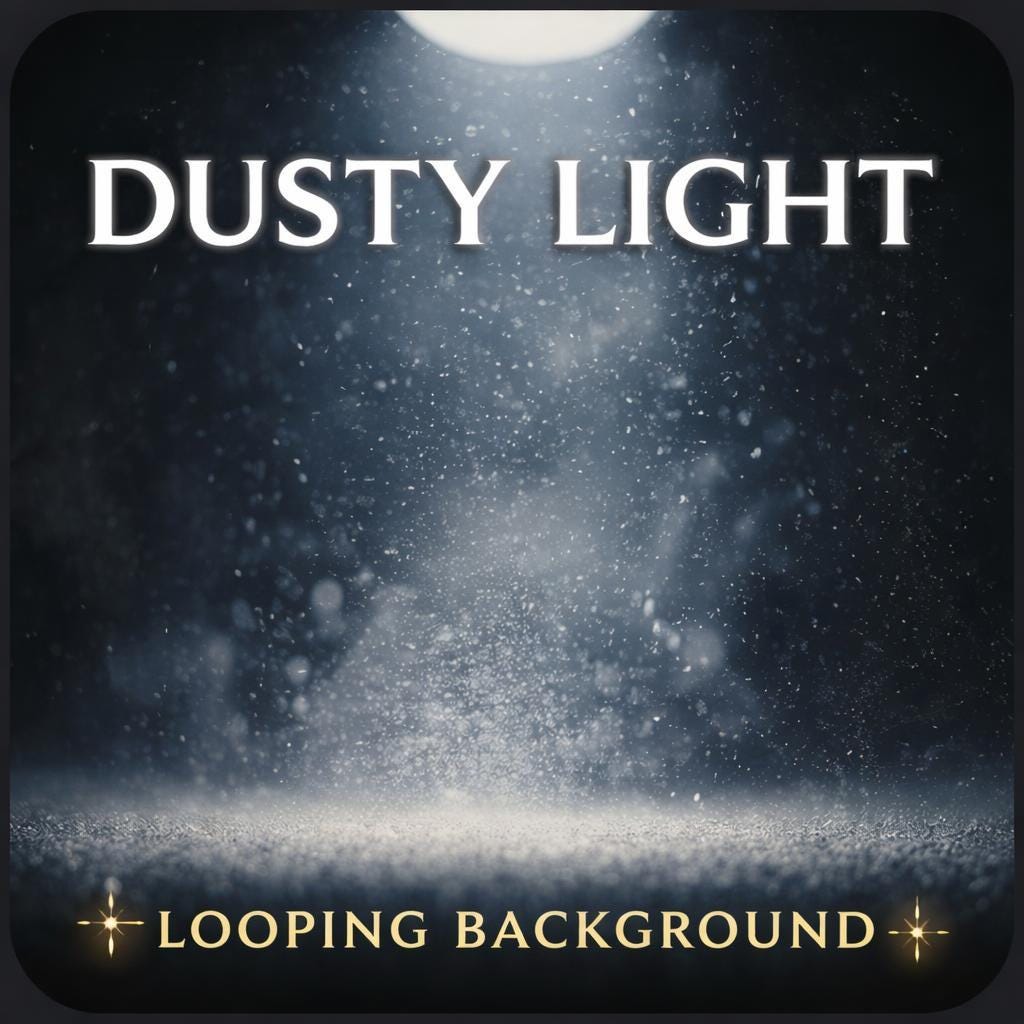 Dust Particles In Spotlight Background | Seamless Loop Animated Video | Abstract, Particles, Video Background, Loop Video