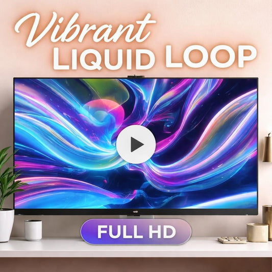 Neon abstract liquid loop video | Cyberpunk sci‑fi animated background | Seamless neon video for city scenes and streams