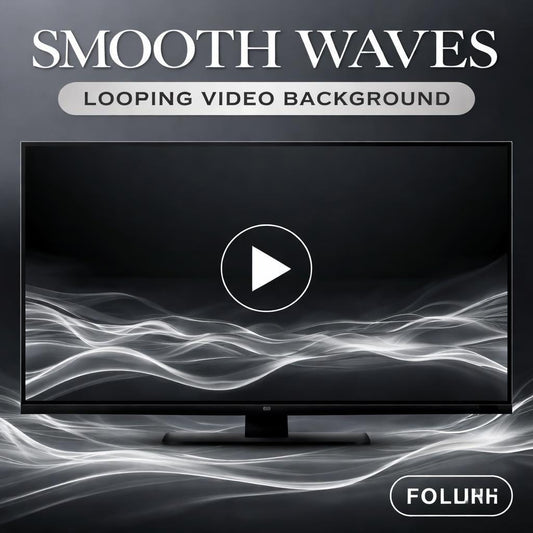 Abstract Smoke Wave Loop Animation | Seamless abstract background, ocean wave video | Calming animated loop for video editors