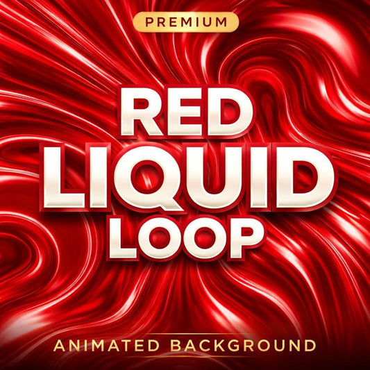 Red Liquid Marble Loop Video | Abstract Seamless Animated Background | Red Video Background for Social, VJ, YouTube, Reels