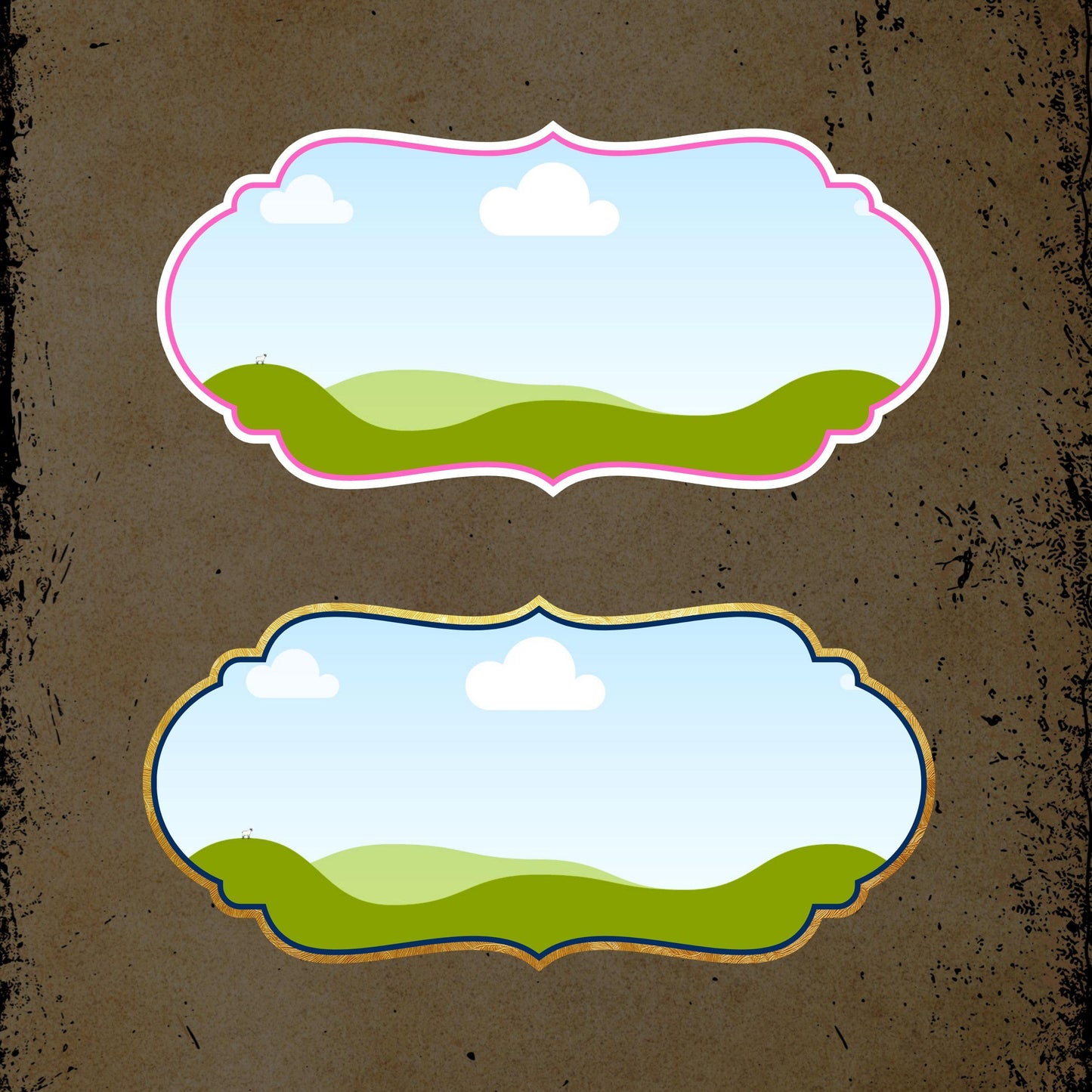 Custom Vintage Label Canva Frames , Drag and Drop, Vintage Canva, Templates, Editable, Canva Templates, Vintage Badge, Custom Labels