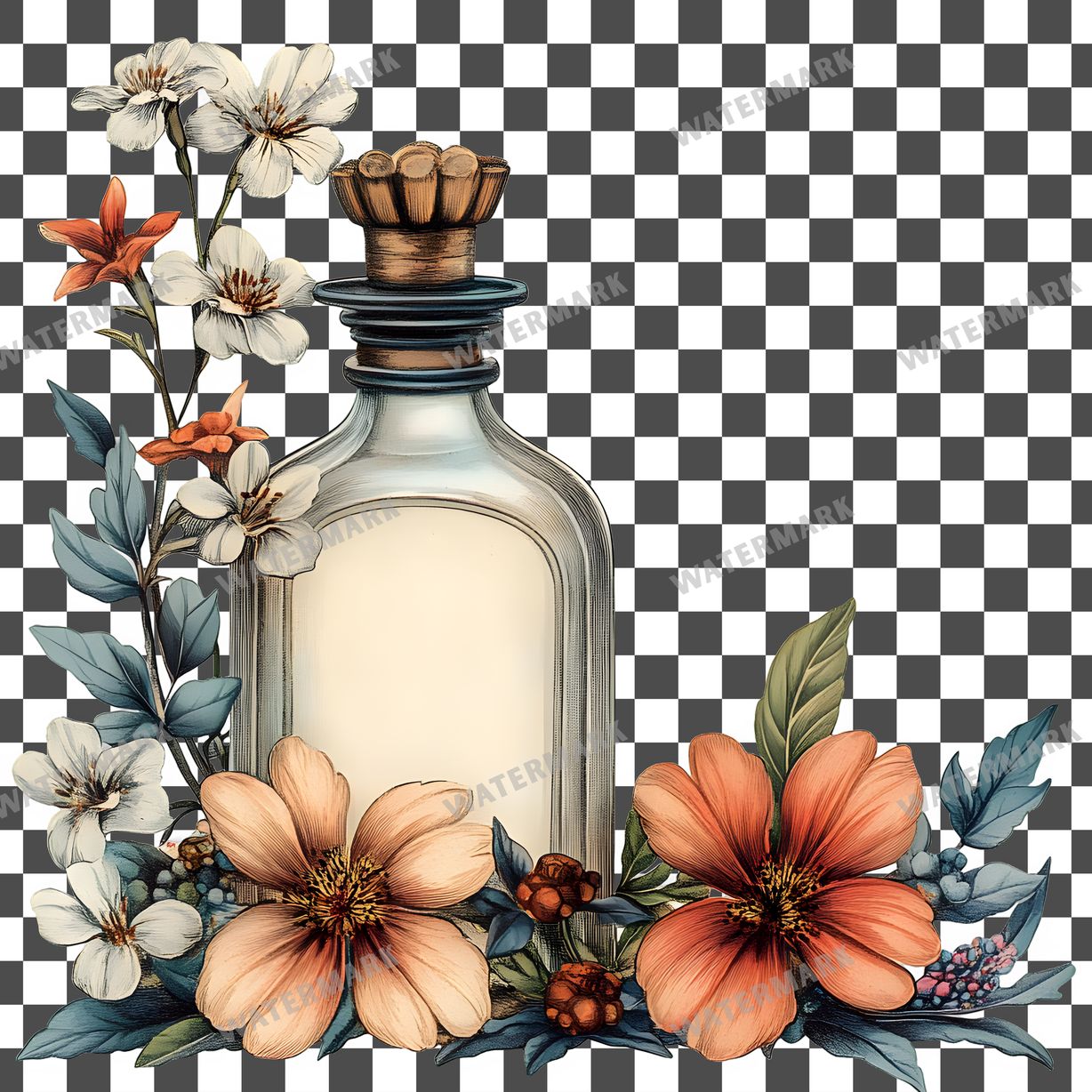 Apothecary Vintage Style Clipart Pngs