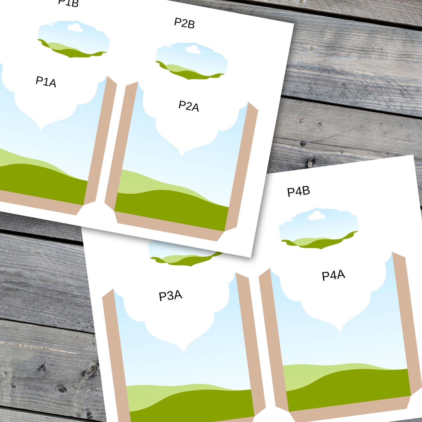 Canva Junk Journal Template - Canva Frame Folio Kit Template - Custom Junk Journal Folio - Digital Folding Folio Folder Kit, Commercial Use