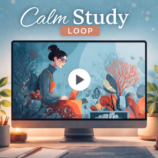 Underwater loop video | Coral garden animated background | Seamless loop nature aesthetic for videos and presentations