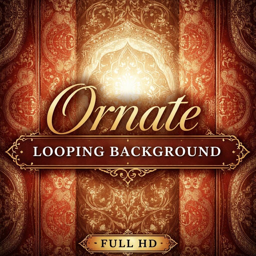 Vintage Mandala Tapestry Loop Video | Seamless Animated Background | Abstract Video Background for Edits, VJ, YouTube, Streaming