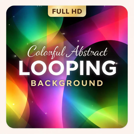 Abstract Rainbow Gradient Loop Video | Seamless Animated Background | Vibrant Video Background for Edits, Streams, Slideshows