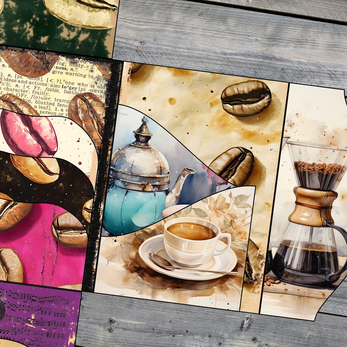 Custom Canva Junk Journal Folio Kit - Digital Folding Template for Junk Journals, Commercial Use