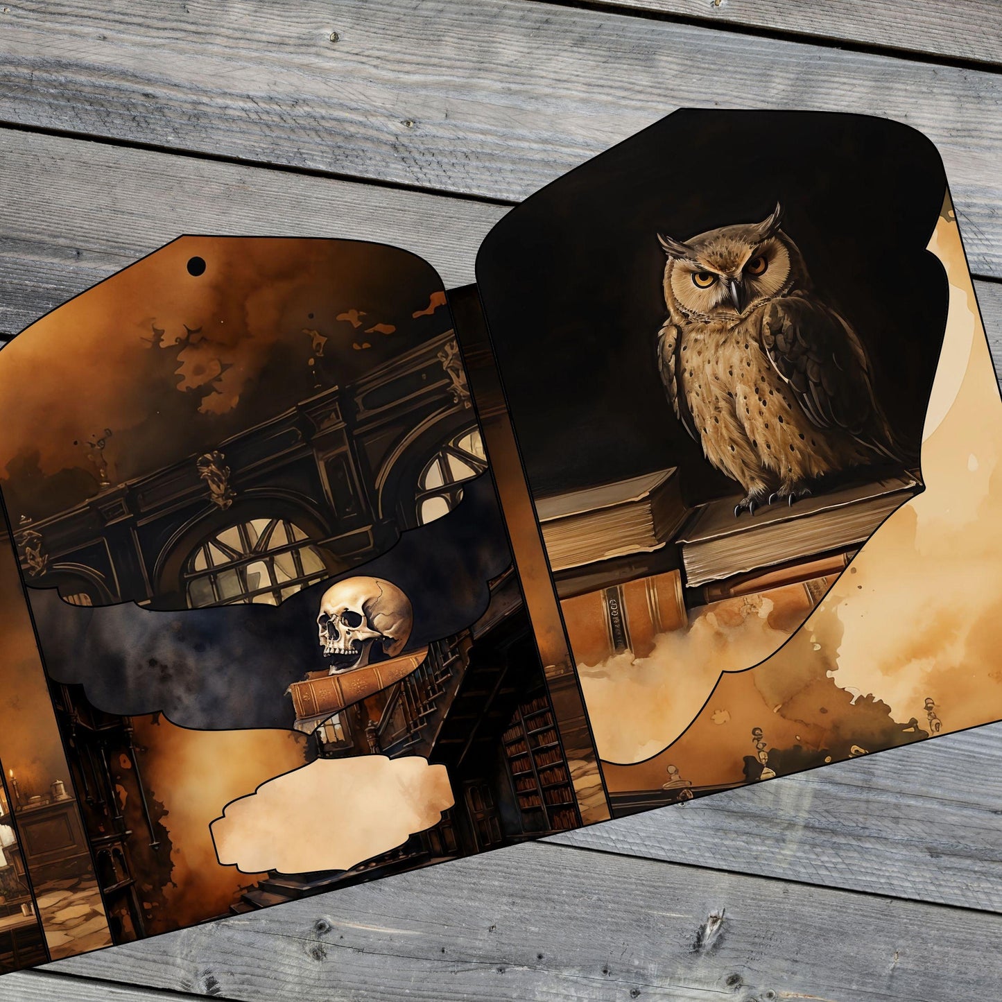 Canva Junk Journal Template - Canva Frame Folio Kit Template - Custom Junk Journal Folio - Digital Folding Folio Folder Kit, Commercial Use