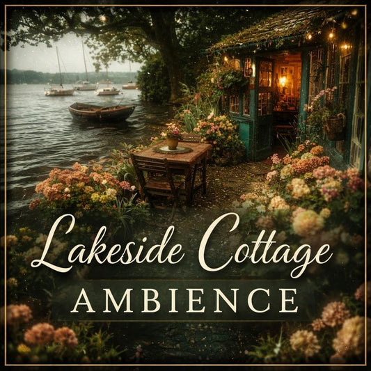 Animated Garden Background Loop | Lakeside Cottage Patio Video | Cozy Lo-fi Nature Aesthetic for Streams & Videos