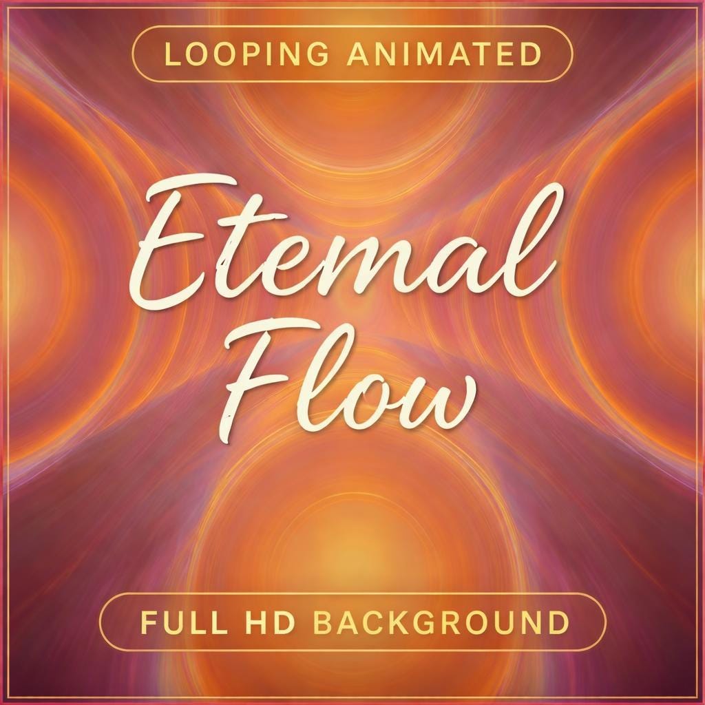 Animated Background Loop | Sunset Tunnel Seamless Video | Abstract Motion Backdrop for Streams, Edits, VJ, Social Media