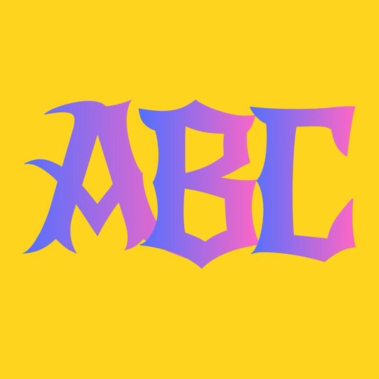Alphabet Canva Frames - Vintage Tattoo Letters - Drag and Drop Letters Numbers Frames Alphaset Tattoo Alphabet Designs Canva Templates