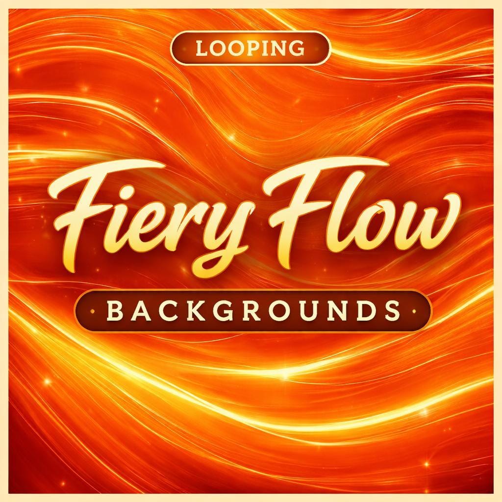 Orange Abstract Wave Loop Video | Seamless animated backdrop | Calming ocean-inspired background for videos and presentations